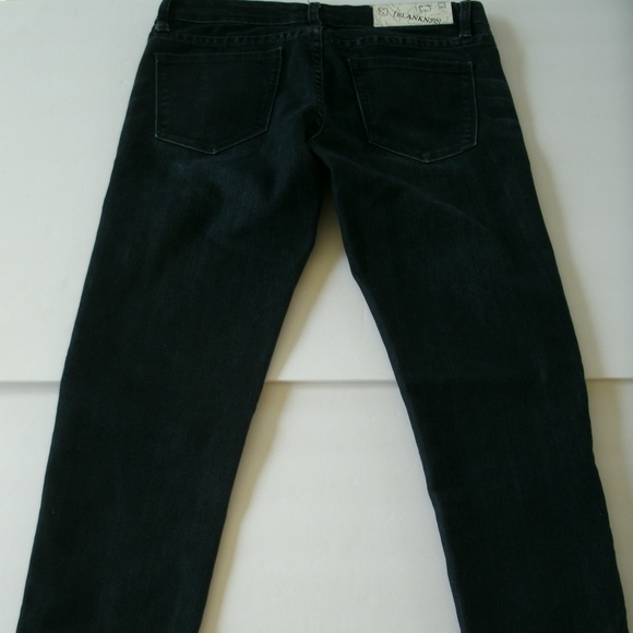BLANK NYC Jeans Skinny Exposed Ankle Zipper Dark Wash Size 27 Cotton Spandex - Picture 9 of 14